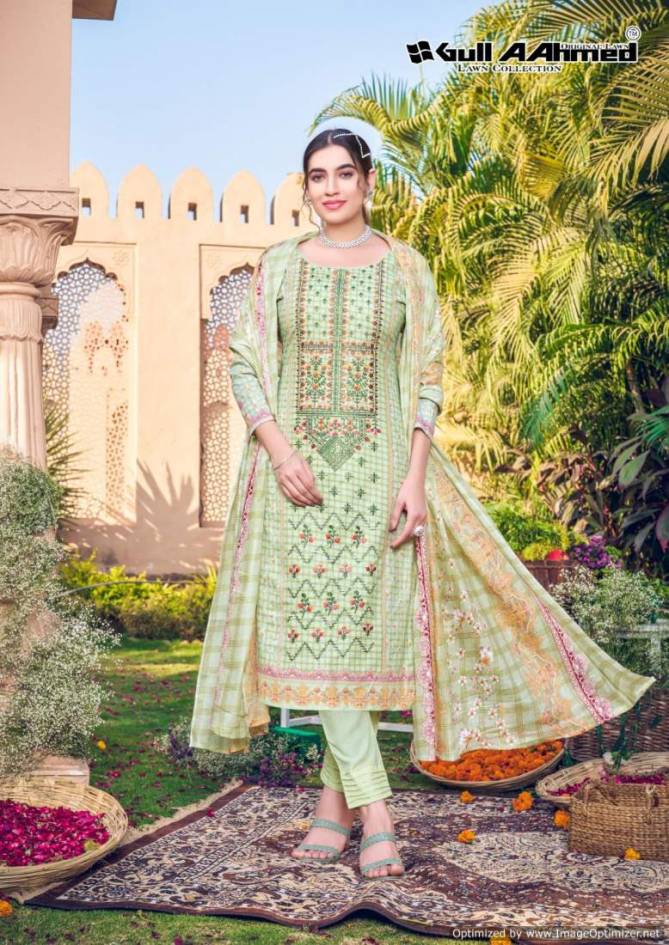 Bin Saeed Vol 4 By Gull A Ahmed Lawn Cotton Dress Material Wholesale Price In Surat